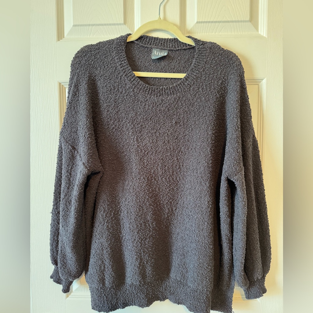 Arula Charcoal Textured Sweater